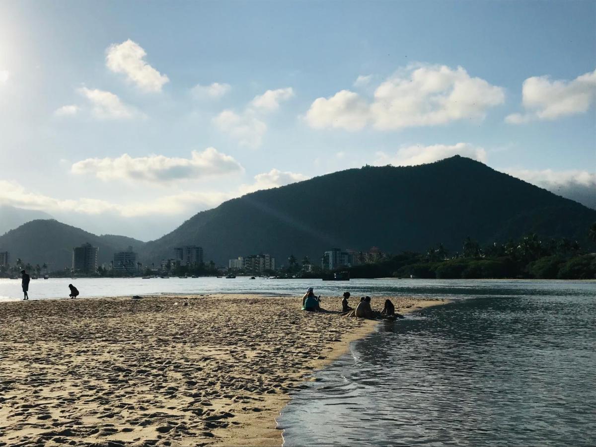 Apartamento Pe Na Areia Frente Para O Mar E Piscina Na Prainha Caraguatatuba Ngoại thất bức ảnh